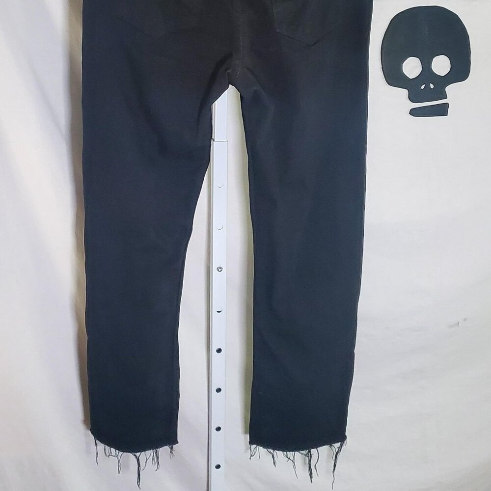 H&M Black Jeans Raw Hem Mens 34W - Picture 4 of 16